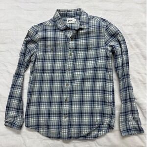 Pact Mens Plaid Flannel Long Sleeve Button Up‎ Shirt Size Small